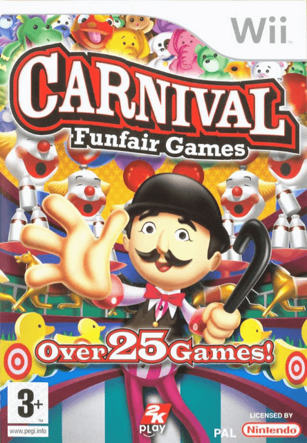 New Carnival Funfair Games box art for Wii